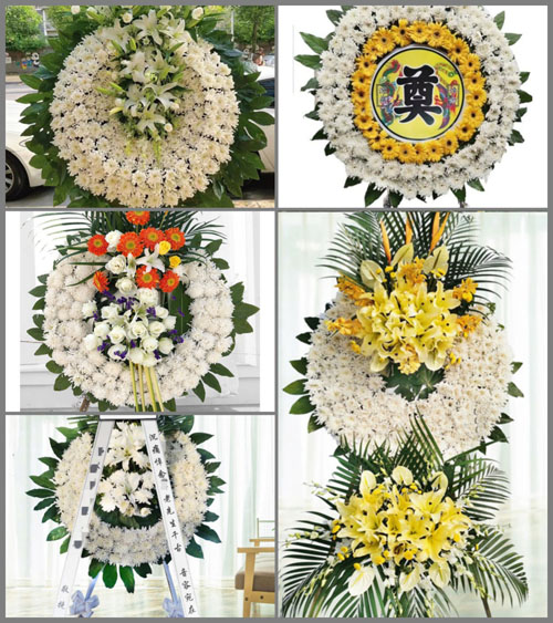 山西阳泉郊区平坦镇神堂嘴村花圈速递